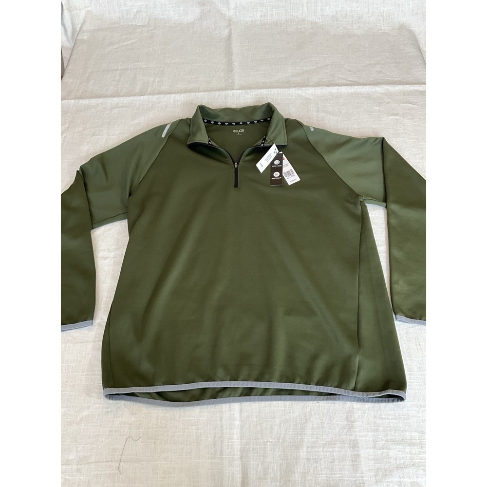 Zelos Brand Green Quarter Zip Pullover NWT - Size L